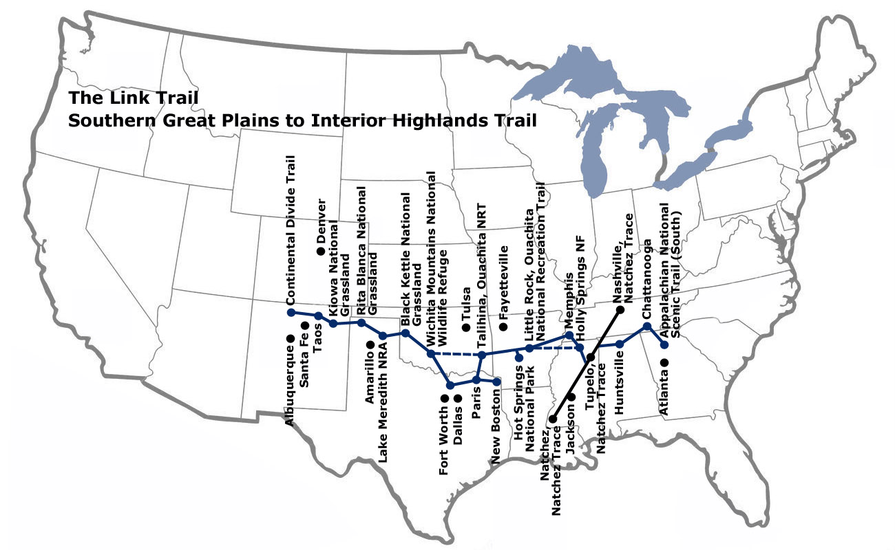 Proposed Southern Great Plains to Interior Highlands Trail