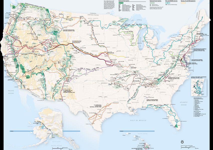 National Trails System Map