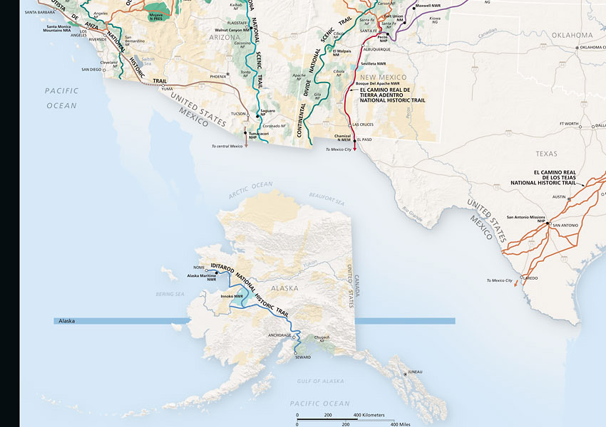 National Trails Map SW