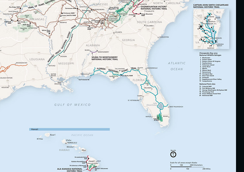 National Trails Map SE